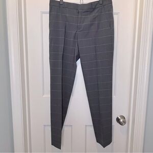 Banana Republic Ryan Pants Grey with Pink and White Size 8